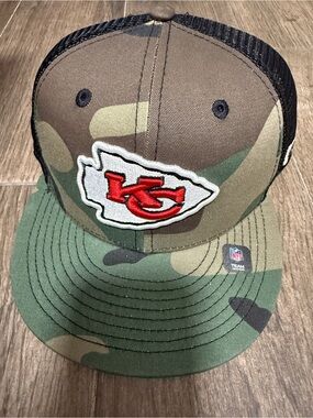 9fifty Kansas City Chiefs Camo Trucker Hat - Red, Green, Brown, Black